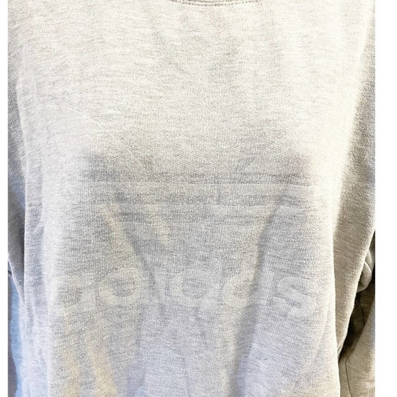 Adidas Grey on Grey Pullover Crewneck Sweatshirt Size Medium - Picture 5 of 8